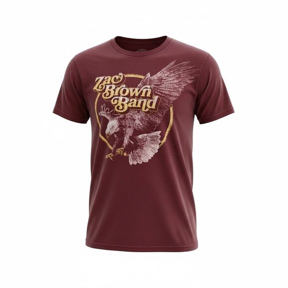 Zac Brown Band Country Music Unisex T-Shirt Multicolor Graphic Print Size M - Picture 2 of 8